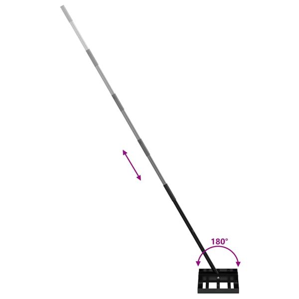 Градинска рейка Черно Прахово боядисана стомана