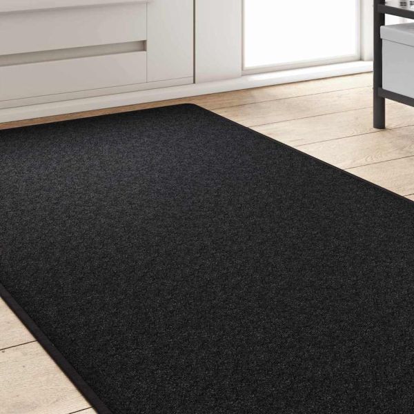 Килим пътека Антрацит 80 x 500 cm 100% Полипропилен