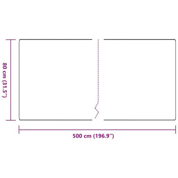 Килим пътека Антрацит 80 x 500 cm 100% Полипропилен