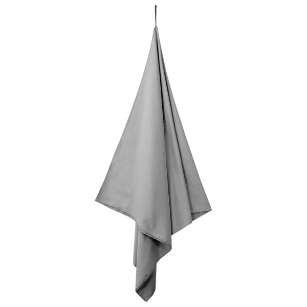 Спортни кърпи 2 pcs Тъмносив 200 x 100 cm Полиестер и полиамид