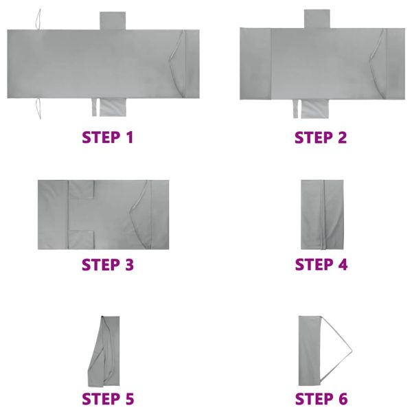 Кърпи за шезлонг 2 pcs Тъмносив 210 x 75 cm