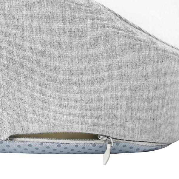 Възглавница с възглавница Светлосиво 50 x 43 x 10 см Памук