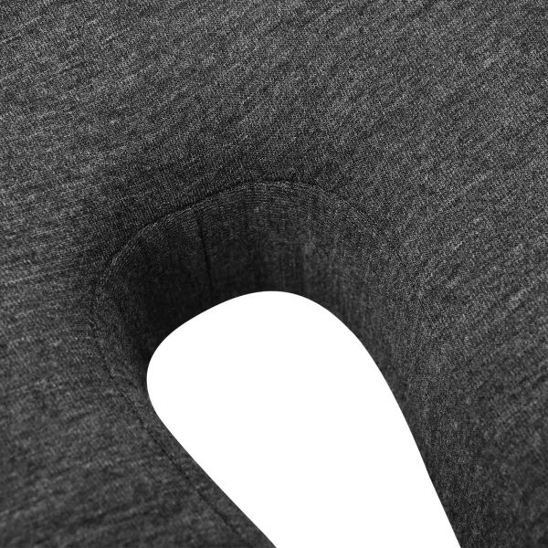 Възглавница с възглавница Тъмен сив 50 x 43 x 10 см Памук