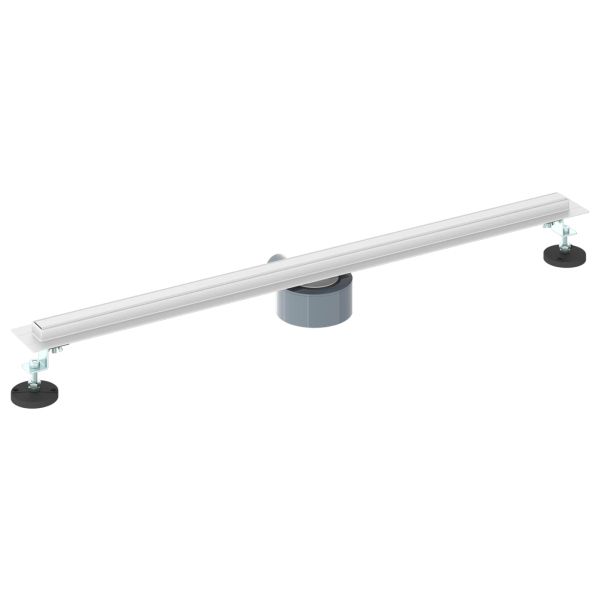 360° Душов отвод с тънък модел Сребрист 80 cm