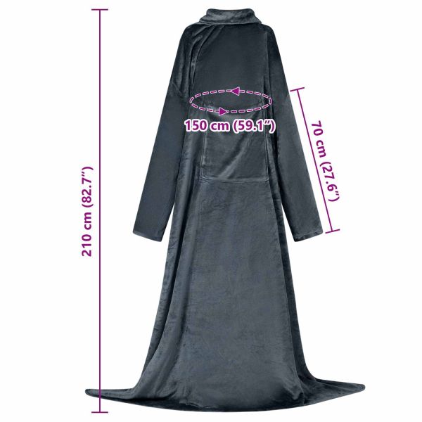 Одеяло с качулка Морски син F Фланела