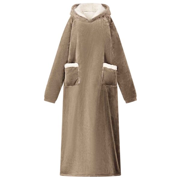 Одеяло с качулка Камилски L Флийс и фланел