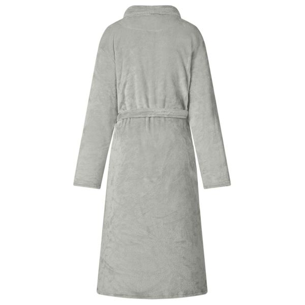 Халат без качулка Сив xxxl Фланела