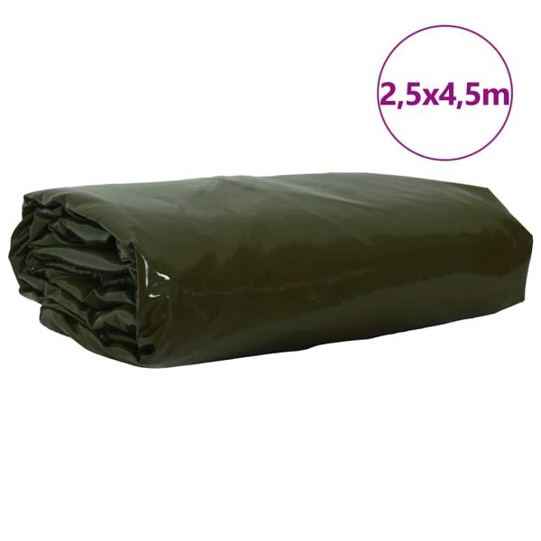Найлон 650g / m² Маслиненозелено 2,5 x 4,5 m Канва с PVC покритие