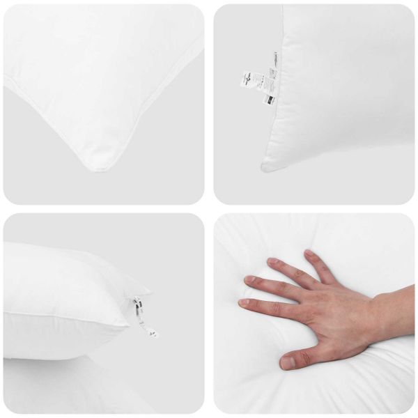 Завивка с възглавница 3 бр. Бяло Микрофибър