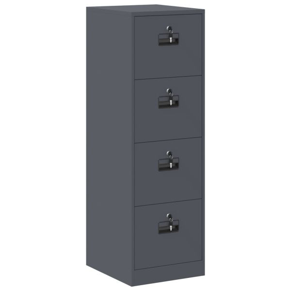 Кабинет за файлове с чекмедже 2 pcs Антрацит 44 x 50 x 106.5 см