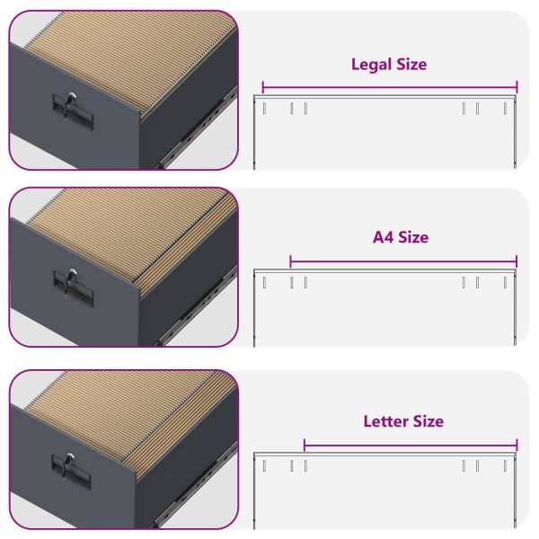 Кабинет за файлове с чекмедже 2 pcs Антрацит 44 x 50 x 106.5 см