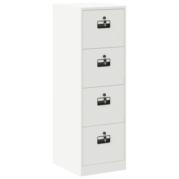 Кабинет за файлове с чекмедже 2 pcs Бяло 44 x 50 x 106.5 см