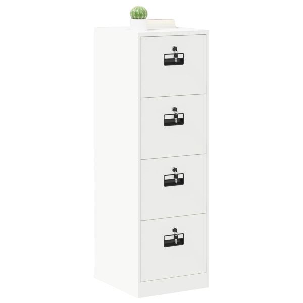 Кабинет за файлове с чекмедже 2 pcs Бяло 44 x 50 x 106.5 см