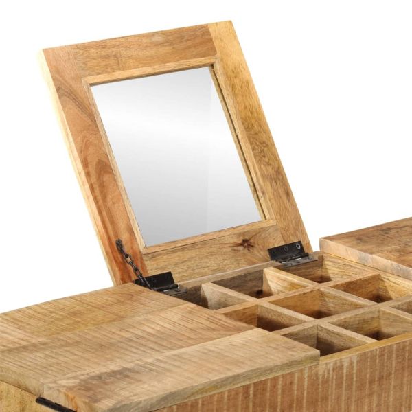 Тоалетка, 105x35x75 cм, грубо мангово дърво масив и желязо