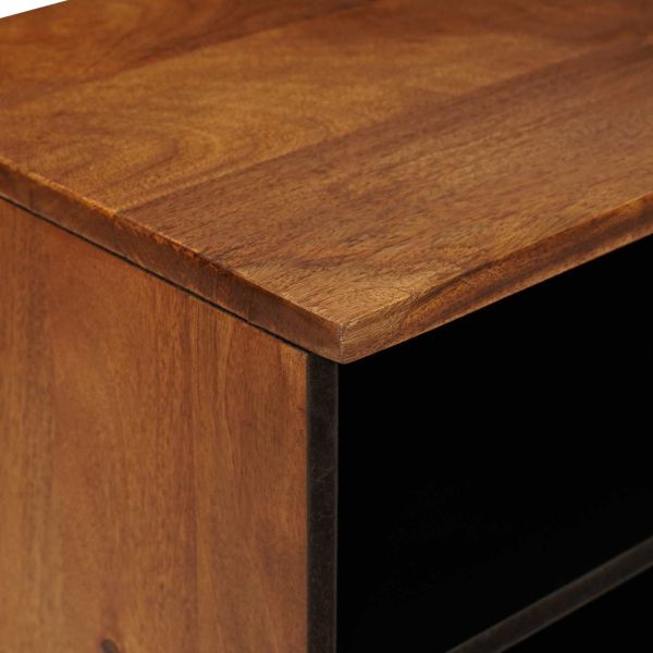 ТВ шкаф с чекмедже Орех 100 x 33 x 46 см Солидно мангово дърво