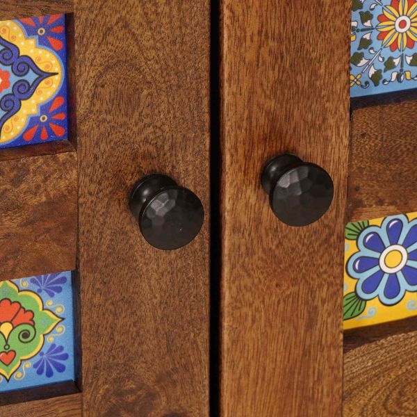 Шкаф за мивка в баня със съхранение Орех 62 x 33 x 58 см