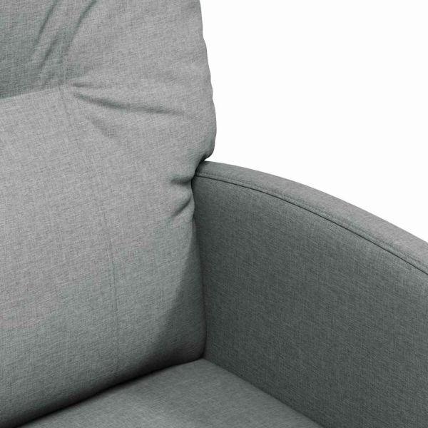 Столове с Колела 2 pcs Светлосиво 57 x 67 x 95 см текстил