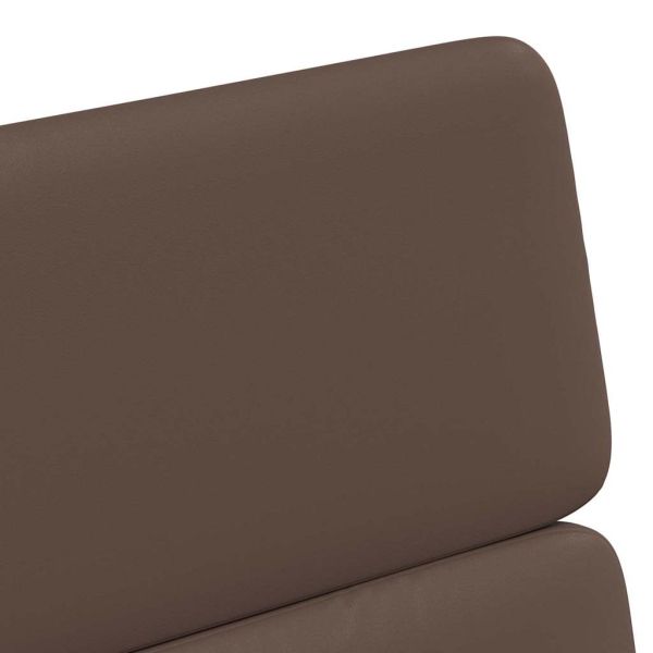 Столове с Колела 2 pcs Кафяво 58 x 65 x 98 см Изкуствена