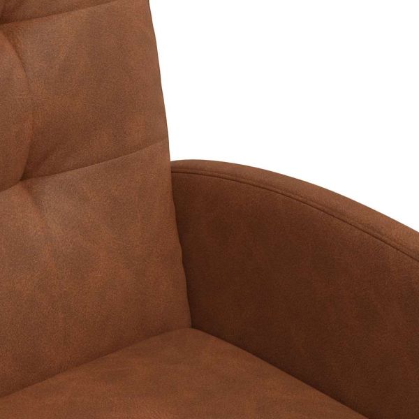 Столове с Колела 2 pcs Кафяво 58 x 67 x 97 см Изкуствена