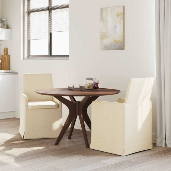 Обедени столове 2 pcs Крем 57 x 67 x 95 см текстил