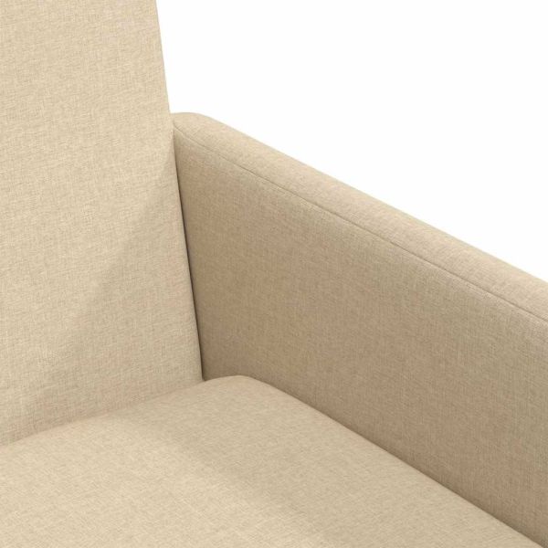 Обедени столове 2 pcs Крем 57 x 67 x 95 см текстил
