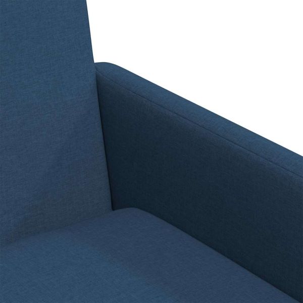 Обедени столове 2 pcs Синьо 57 x 67 x 95 см текстил