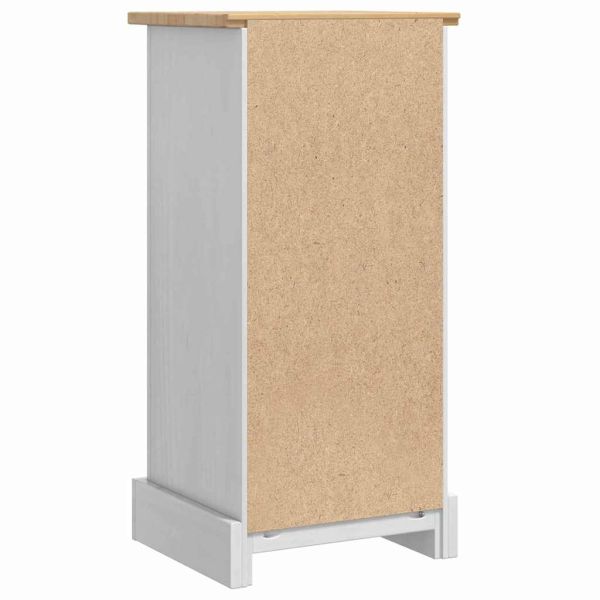 Нощно шкафче Corona Бяло 35 x 32,5 x 74 см Солидно борово дърво