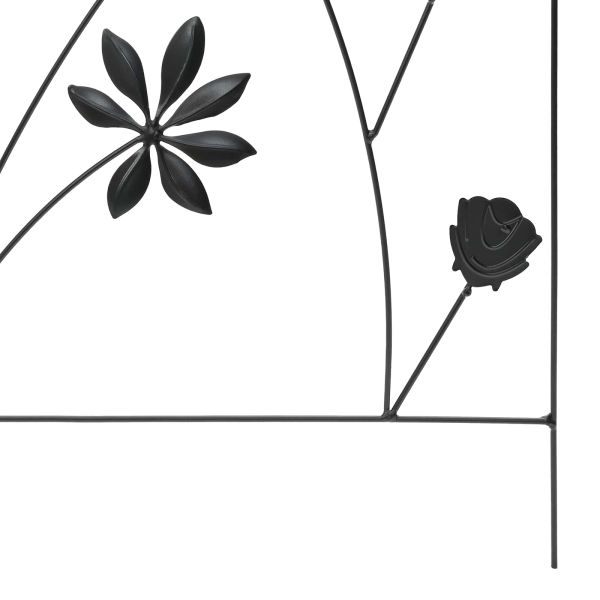 Градска ограда с заключване 3 pcs Черно 112 x 39,5 см Стомана