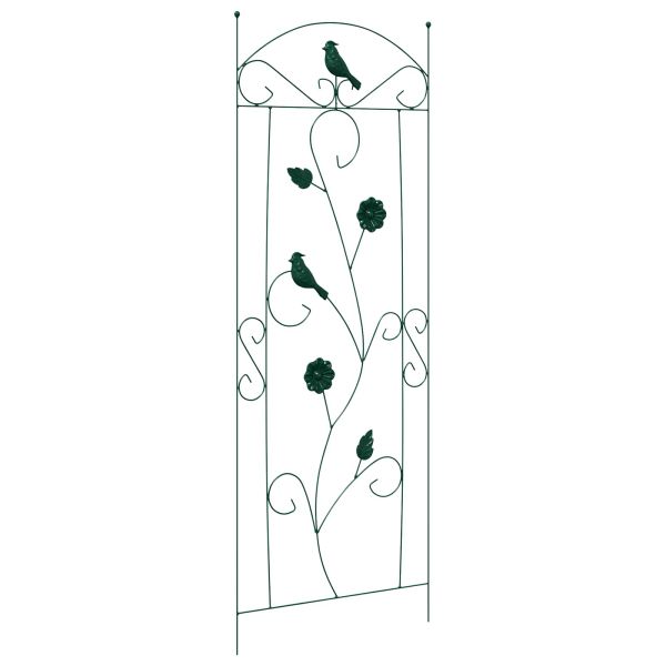 Градска ограда 3 pcs Зелен 110 x 40 cm Стомана