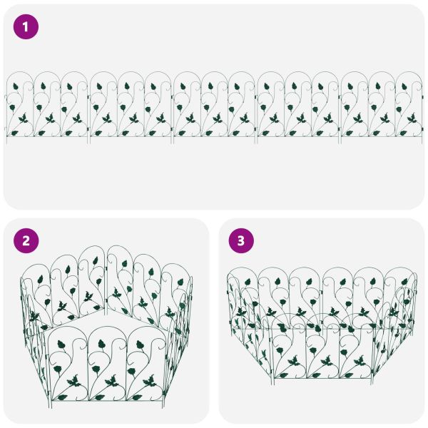 Градска ограда Решетка Зелен 307 x 54,5 x 0,3 см