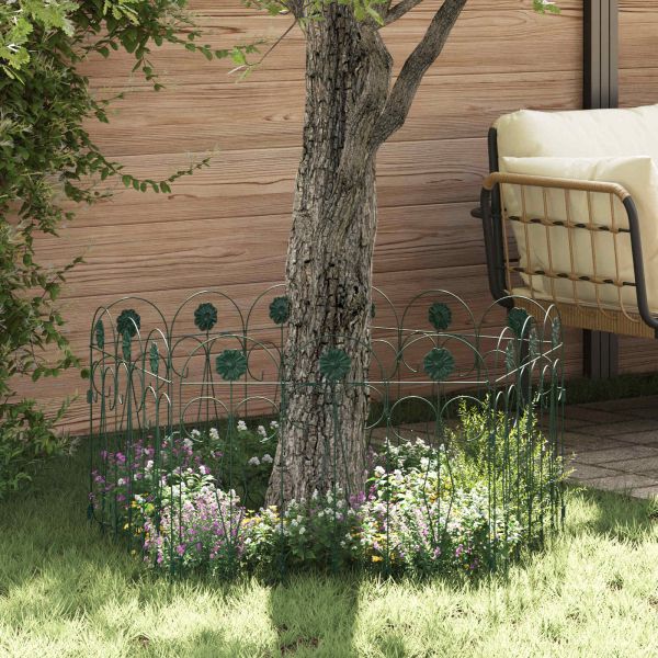 Градска ограда Решетка Зелен 305,5 x 55,5 x 0,3 см