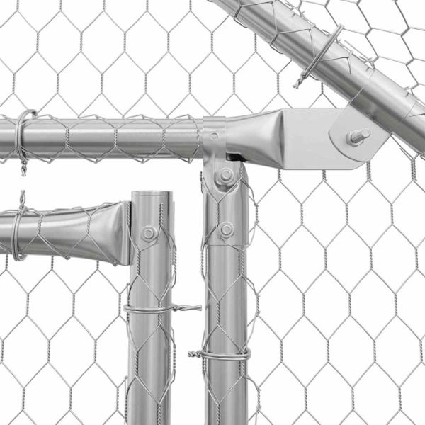 Клетка за пилета Сребрист 170 x 100 x 177 см