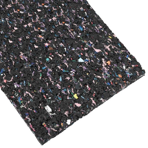 Ролка с гранулат от каучук Черен 200 x 5 x 1 см Каучук