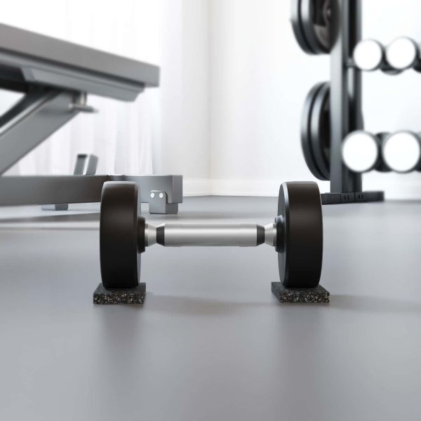 Ролка с гранулат от каучук Черен 2000 x 8 x 1 см Каучук