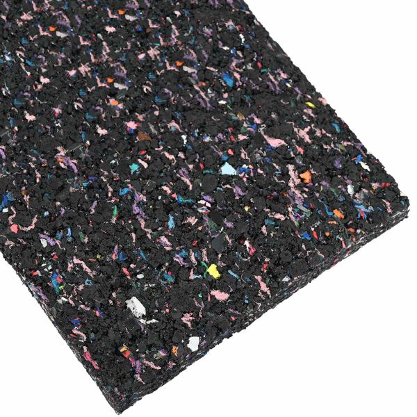 Ролка с гранулат от каучук Черен 1000 x 10 x 0,6 см Каучук