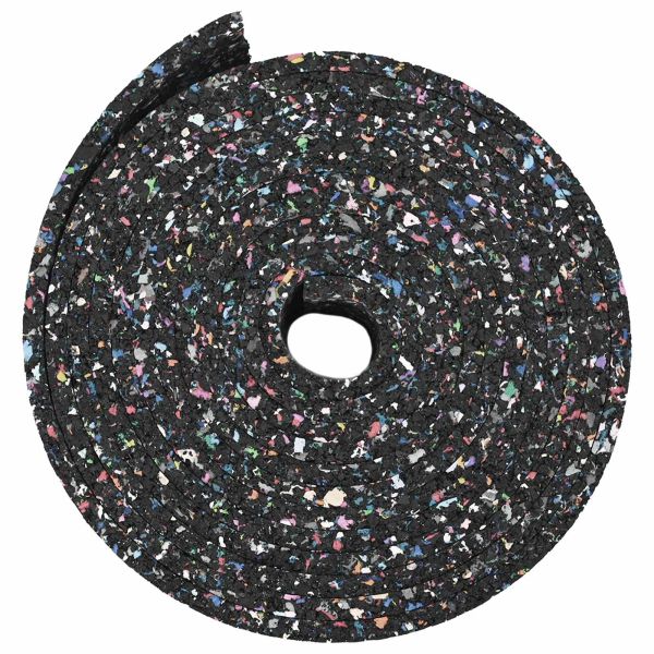 Ролка с гранулат от каучук Черен 500 x 12 x 0,6 см Каучук