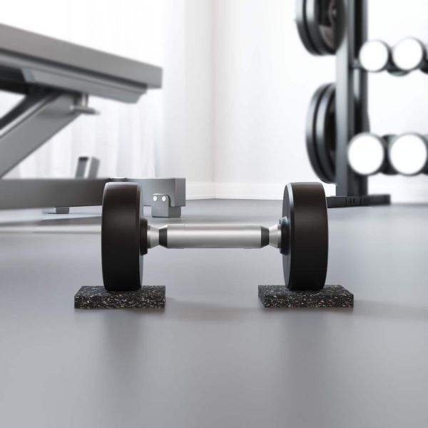 Ролка с гранулат от каучук Черен 200 x 12 x 0,8 см Каучук