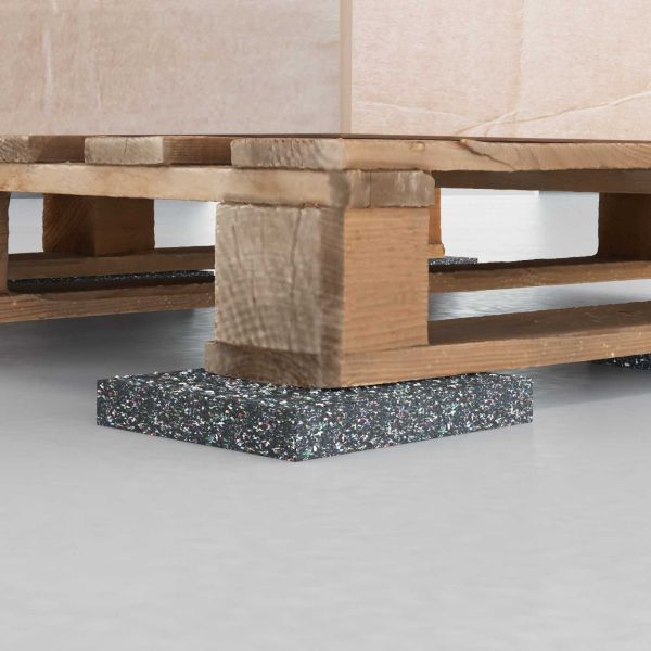 Ролка с гранулат от каучук Черен 200 x 12 x 1 см Каучук