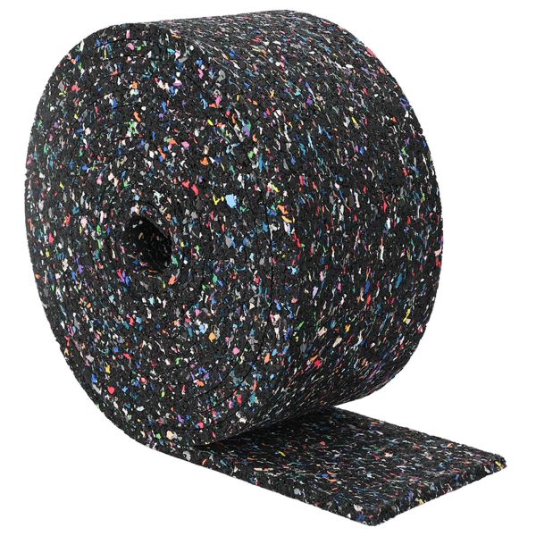 Ролка с гранулат от каучук Черен 1000 x 12 x 1 см Каучук