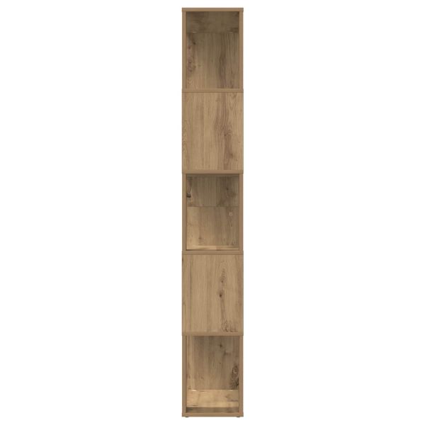 Шкаф за книги 80 x 24 x 159 см Инженерна дървесина Дъб