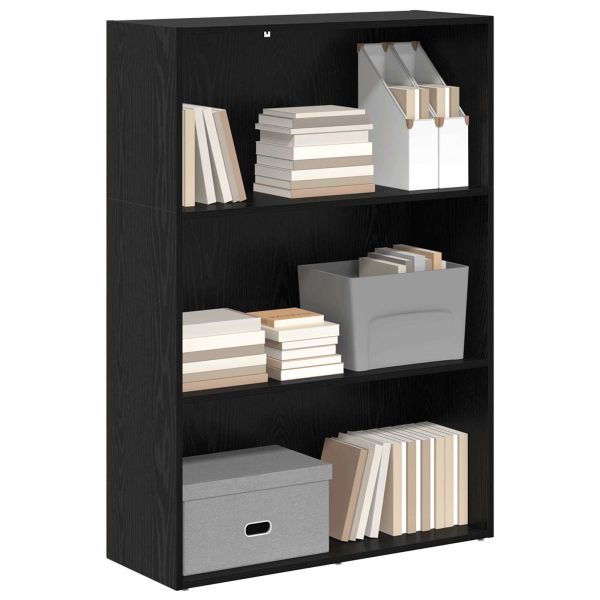 Рафт за книги Черния дъб 80 x 30 x 114 см Инженерно дърво