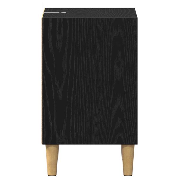 Шкаф за легло 2 pcs Черния дъб 40 x 30 x 50 cm Инженерно дърво