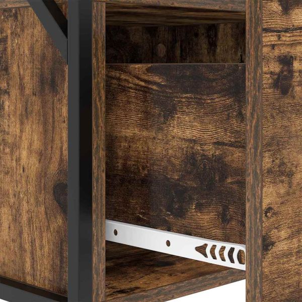 Нощен шкаф с чекмедже Димян дъб 40 x 31 x 60 см Инженерно дърво