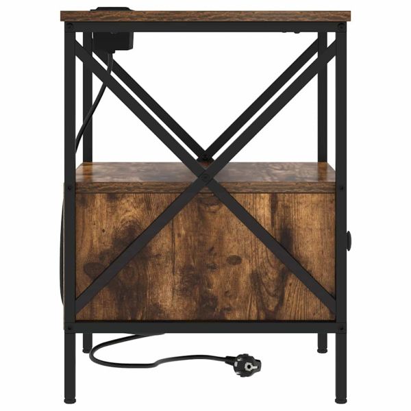 Нощен шкаф Димян дъб 41,5 x 40,5 x 55 см Инженерно дърво