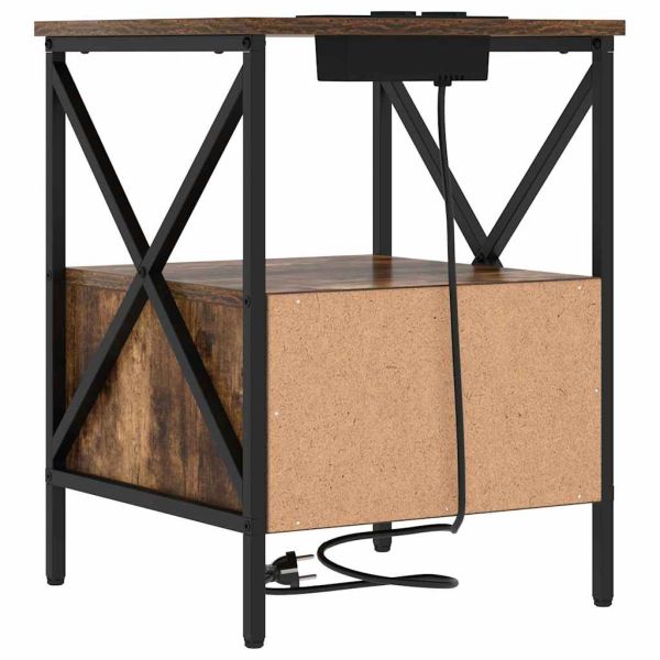 Нощен шкаф Димян дъб 41,5 x 40,5 x 55 см Инженерно дърво