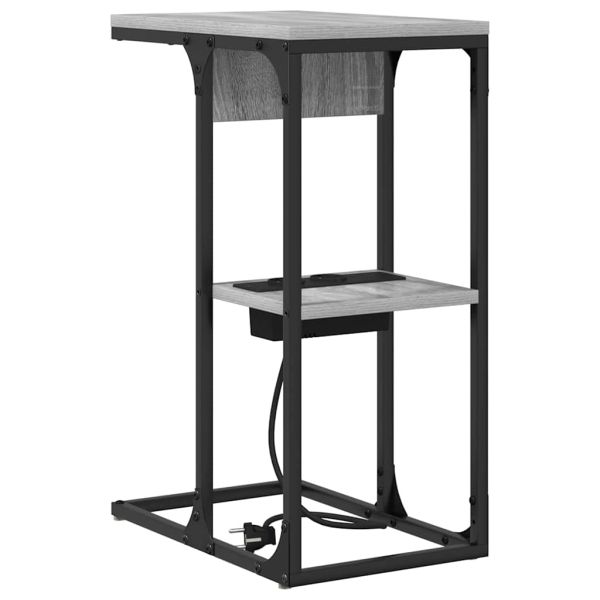 Нощен шкаф Сив Сонома 41,5 x 26 x 60,5 см Инженерно дърво