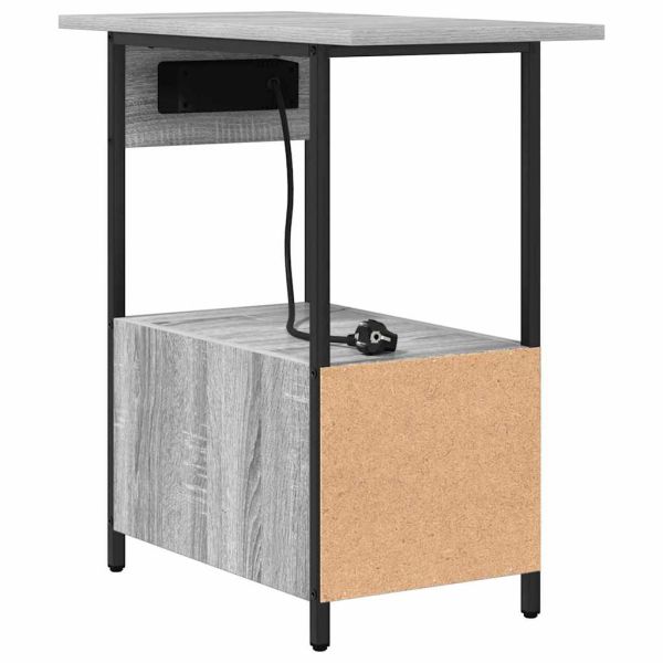 Нощен шкаф Сив Сонома 60 x 30 x 61 см Инженерно дърво