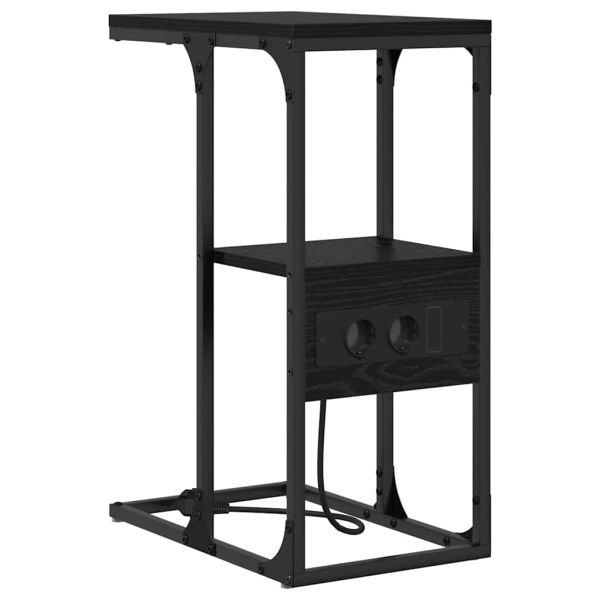 Нощен шкаф Черния дъб 41,5 x 26 x 60,5 см Инженерно дърво