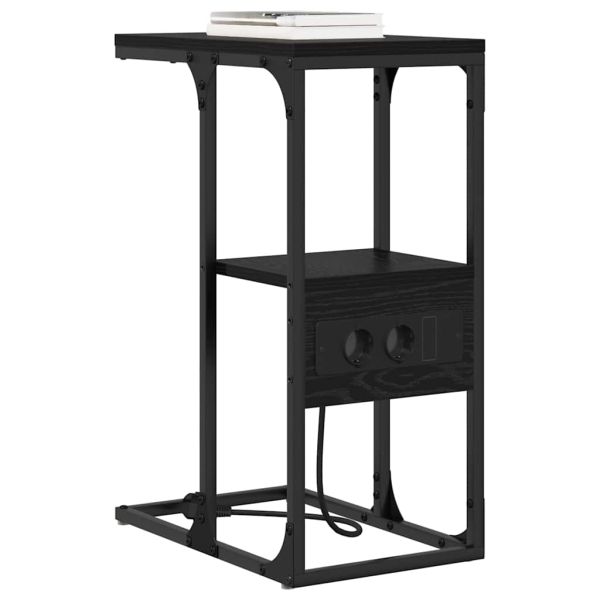 Нощен шкаф Черния дъб 41,5 x 26 x 60,5 см Инженерно дърво