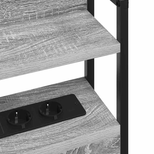 Табла за съхранение с рафт Сив сонома 100 cm Инженерно дърво